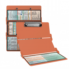 WhiteCoat Clipboard® Trifold - Coral Physical Therapy Edition